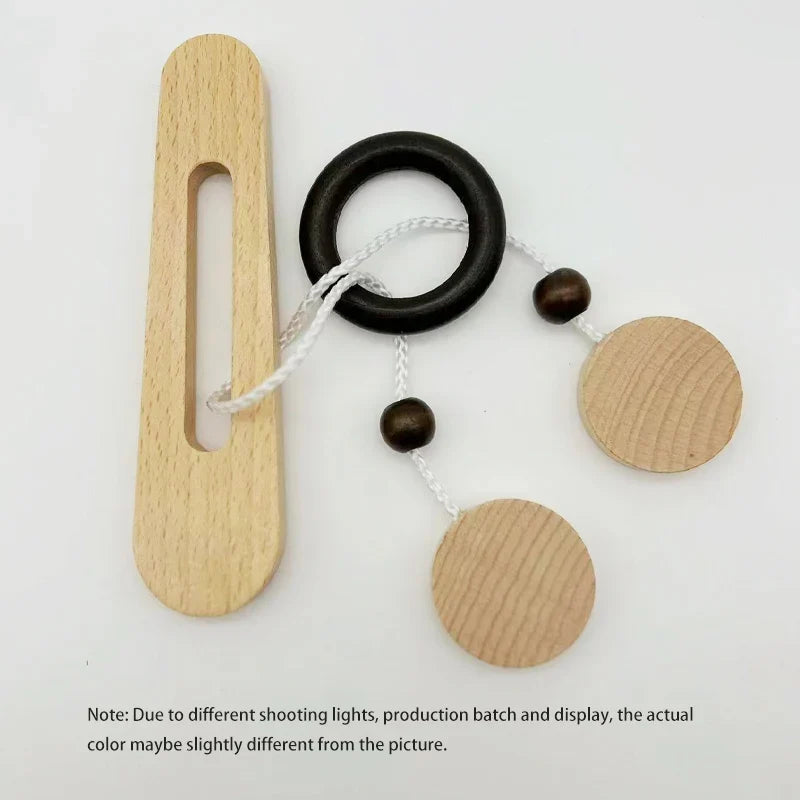 Wooden Kongming Lock Puzzle, Classic Luban Lock Brain Teaser Toy, Ring Escape Intelligence Game
