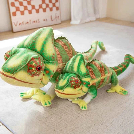 Giant Realistic Chameleon Plush Toy – Long Stuffed Animal Pillow