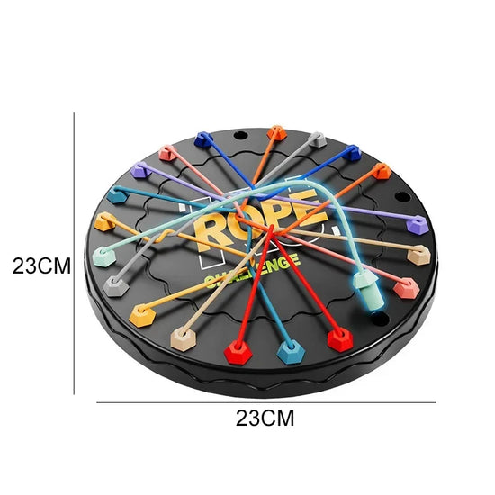 Rope Tangle Puzzle Toy - Educational Brain Teaser for Kids, Logic & Focus Game for Parent-Child Play