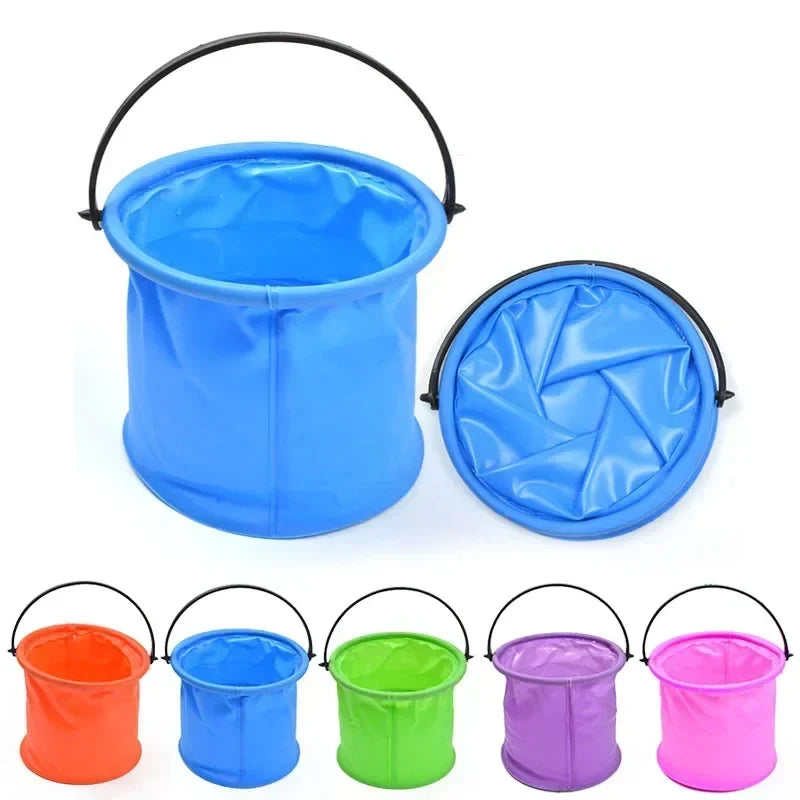 Collapsible Beach Sand Bucket Toy for Kids Outdoor Pool and Summer Water Play