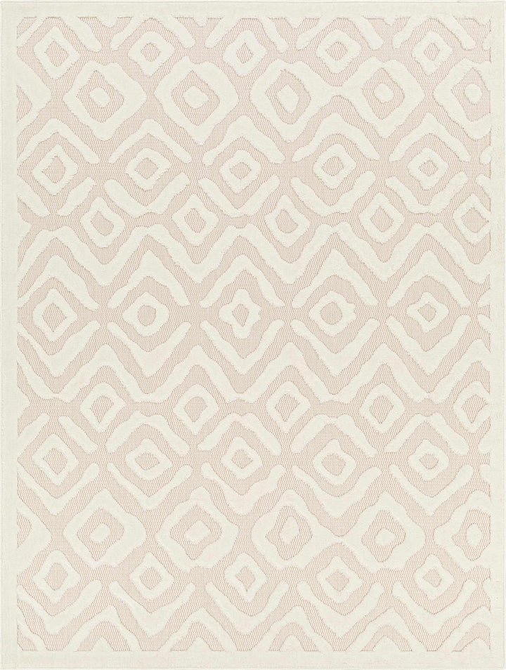 Burl Cream Outdoor Rug - Clearance