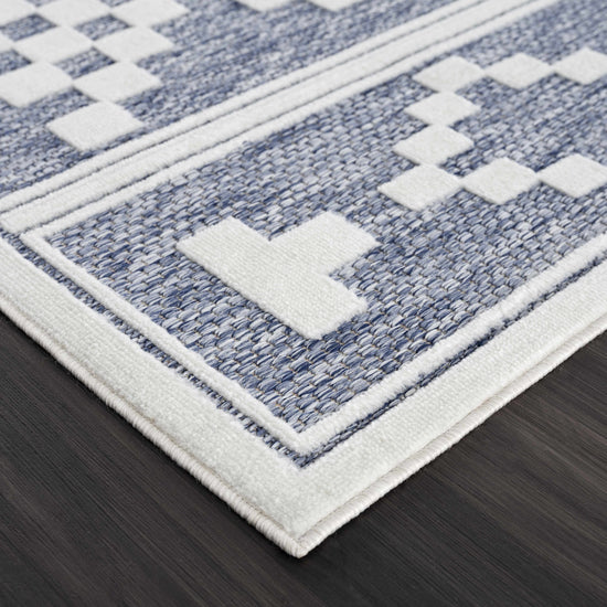 Hiro Blue Outdoor Rug - Clearance