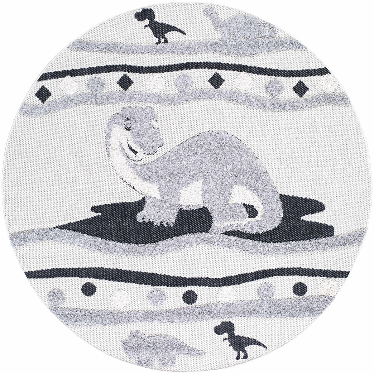 Kids Dinosaur Animal Print Nursery Outdoor Area Rug - Clearance