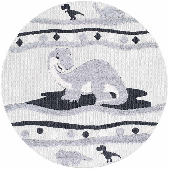 Kids Dinosaur Animal Print Nursery Outdoor Area Rug - Clearance