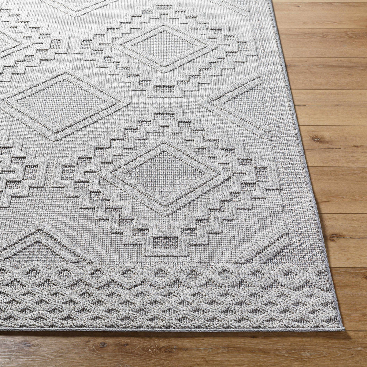 Arwid Light Gray Outdoor Area Rug - Clearance