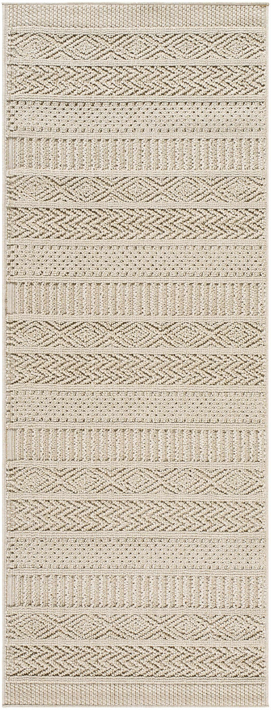 Corom Beige Outdoor Area Rug - Clearance