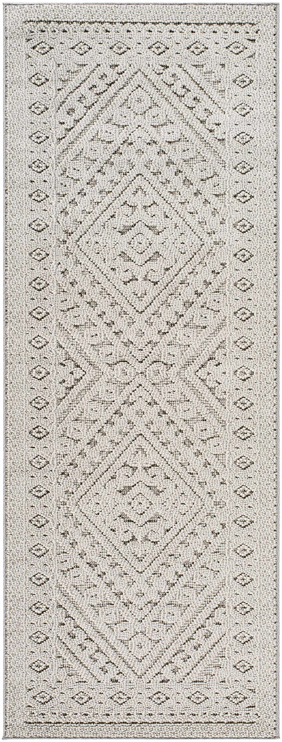 Hibah Natural Gray Outdoor Area Rug - Clearance