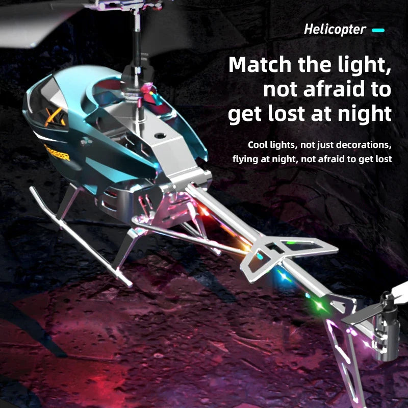 3.5CH RC Helicopter with Lights – Fall Resistant XK913 Remote Control Toy for Kids