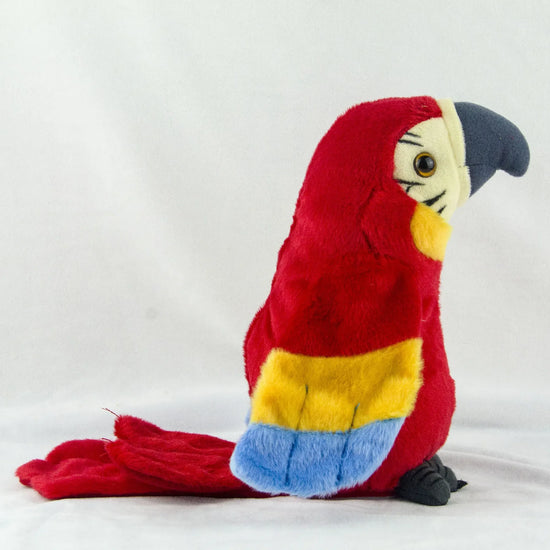 Talking Macaw Parrot Plush Toy – Repeat & Speak Animated Bird