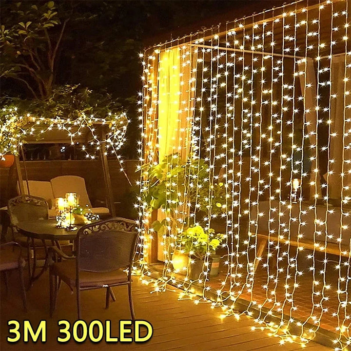 USB LED Curtain String Lights, 100–300 LEDs — distinctive home decor and gift
