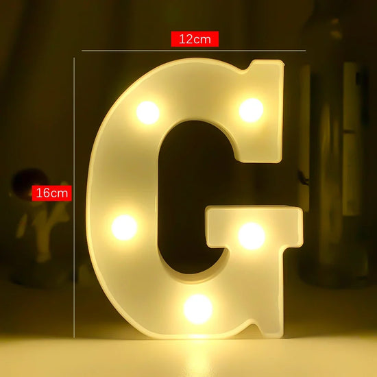 Creative Luminous Letter Night Light | Battery-Powered LED Decor for Parties