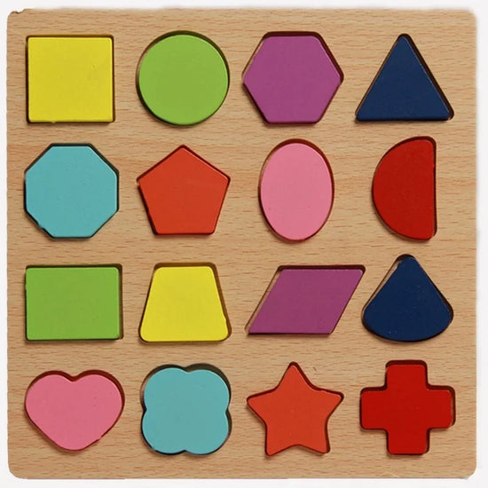 Colorful Alphabet & Number Wooden Puzzles, Kids Intelligent Matching Game, Preschool Children Early Educational Toy
