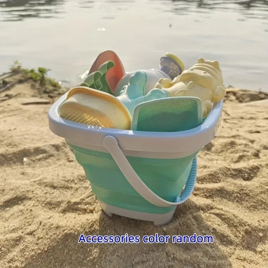 Kids Beach Sand Toys Set With Bucket Shovel Molds — Sandbox Kit For Outdoor Play