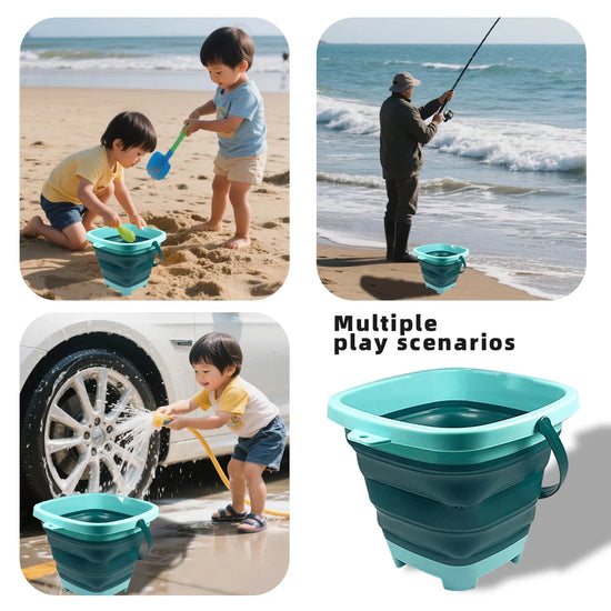 Children’s Collapsible Bucket — Multi-Functional Small Beach Toy For Sand & Water Play