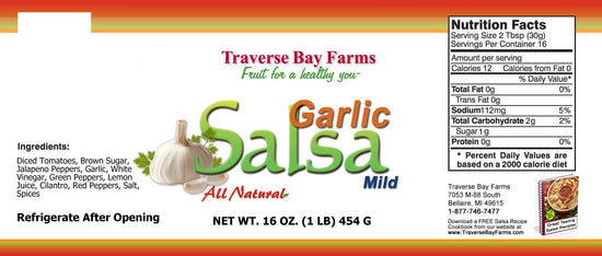 Mild Garlic Salsa - Mild, 16 oz