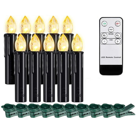 200 hours Realistic Flickering LED Candle Remote Timer for Christmas Gift Home Decor Centerpiece Wedding Artificial Flameless