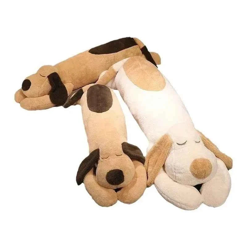 Giant Sleeping Dog Plush Toy (35.4-55.1 in) - Soft Puppy Cartoon Pillow & Cushion Gift