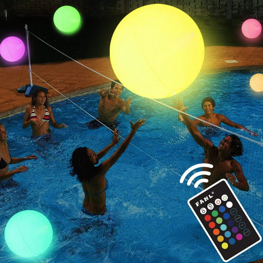 Large Inflatable LED Swimming Pool Balloon Toy for Outdoor Water Parties