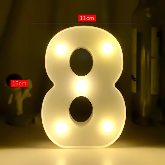 Creative Luminous Letter Night Light | Battery-Powered LED Decor for Parties