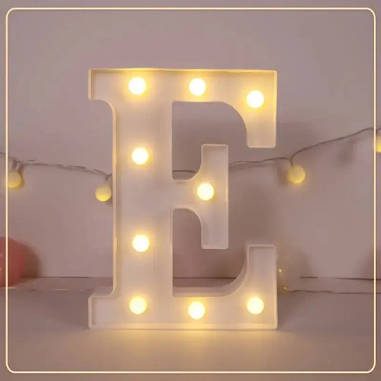 21.8cm White LED Letter&Number Night Lights,Battery Powered Decoration Lights,Wall Lights For Wedding,Birthday,Party,Christmas