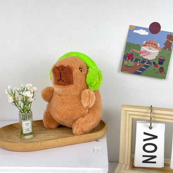 Cute Capybara Plush Toy – Hoodie with Wings Stuffed Animal Doll