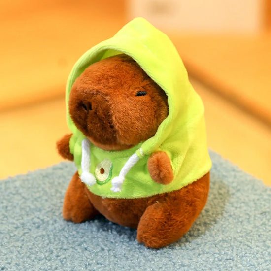 Cute Capybara Plush Toy – Hoodie with Wings Stuffed Animal Doll