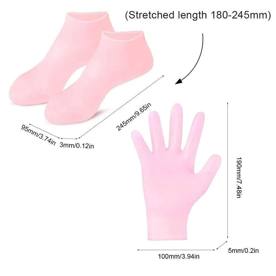Silicone Socks Moisturizing Gel Socks Exfoliating and Preventing Dryness Spa Foot Care