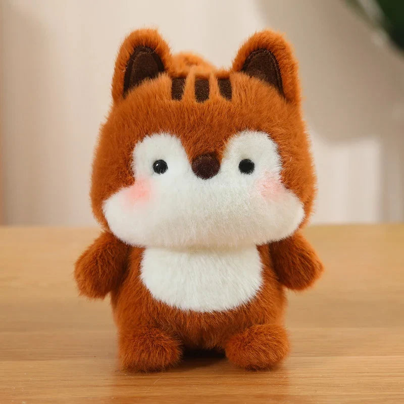 Cute Sitting Animal Plush Toys – Red Panda, Fox, Sloth & More