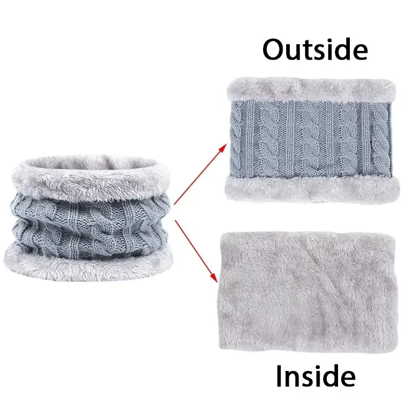 Baby Winter Hat, Scarf & Gloves Set – Knitted Beanie with Fur Ball, Soft Kids Cap for Boys & Girls, Cozy Toddler Winter Accessories (1-5Y)