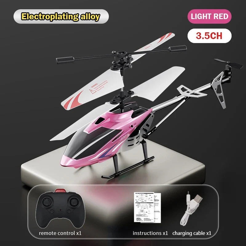 3.5CH RC Helicopter with Lights – Fall Resistant XK913 Remote Control Toy for Kids