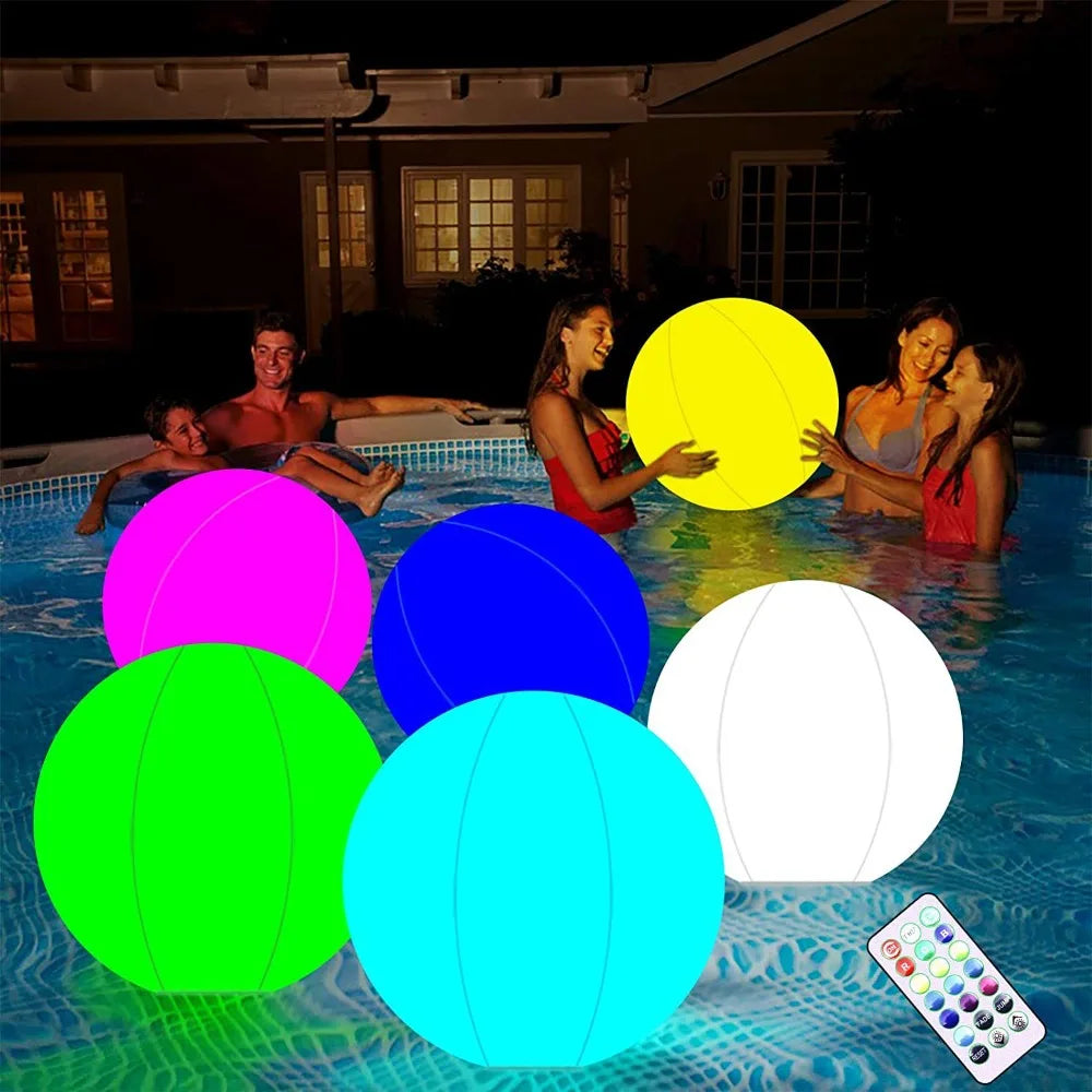 Large Inflatable LED Swimming Pool Balloon Toy for Outdoor Water Parties