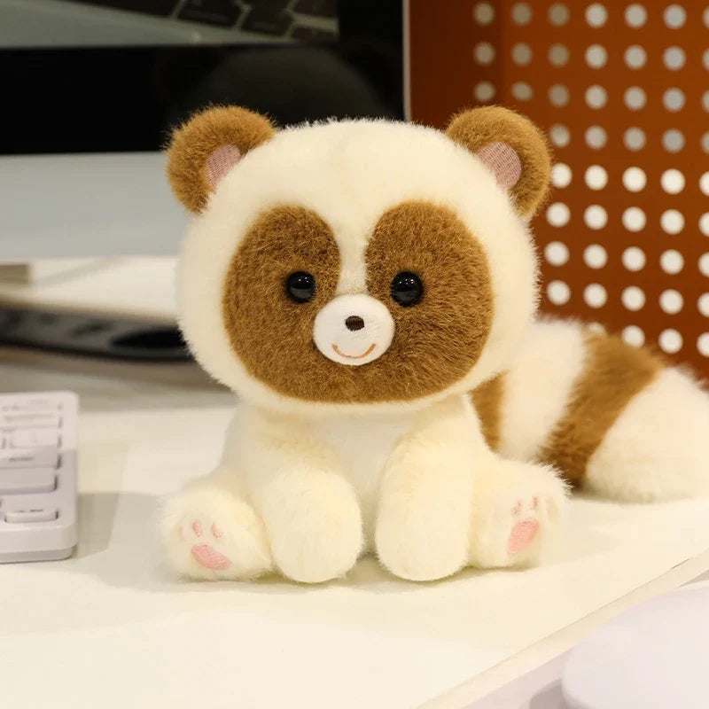 Cute Sitting Animal Plush Toys – Red Panda, Fox, Sloth & More