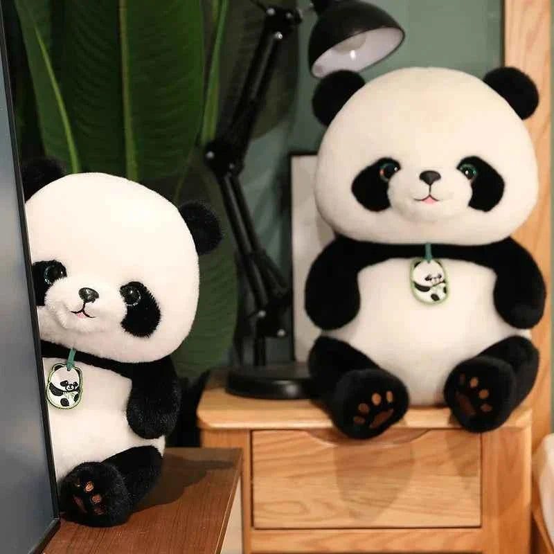 Kawaii Round Fat Panda Plush Toy (9.4-19.7 in) - Cute Stuffed Animal Doll Gift