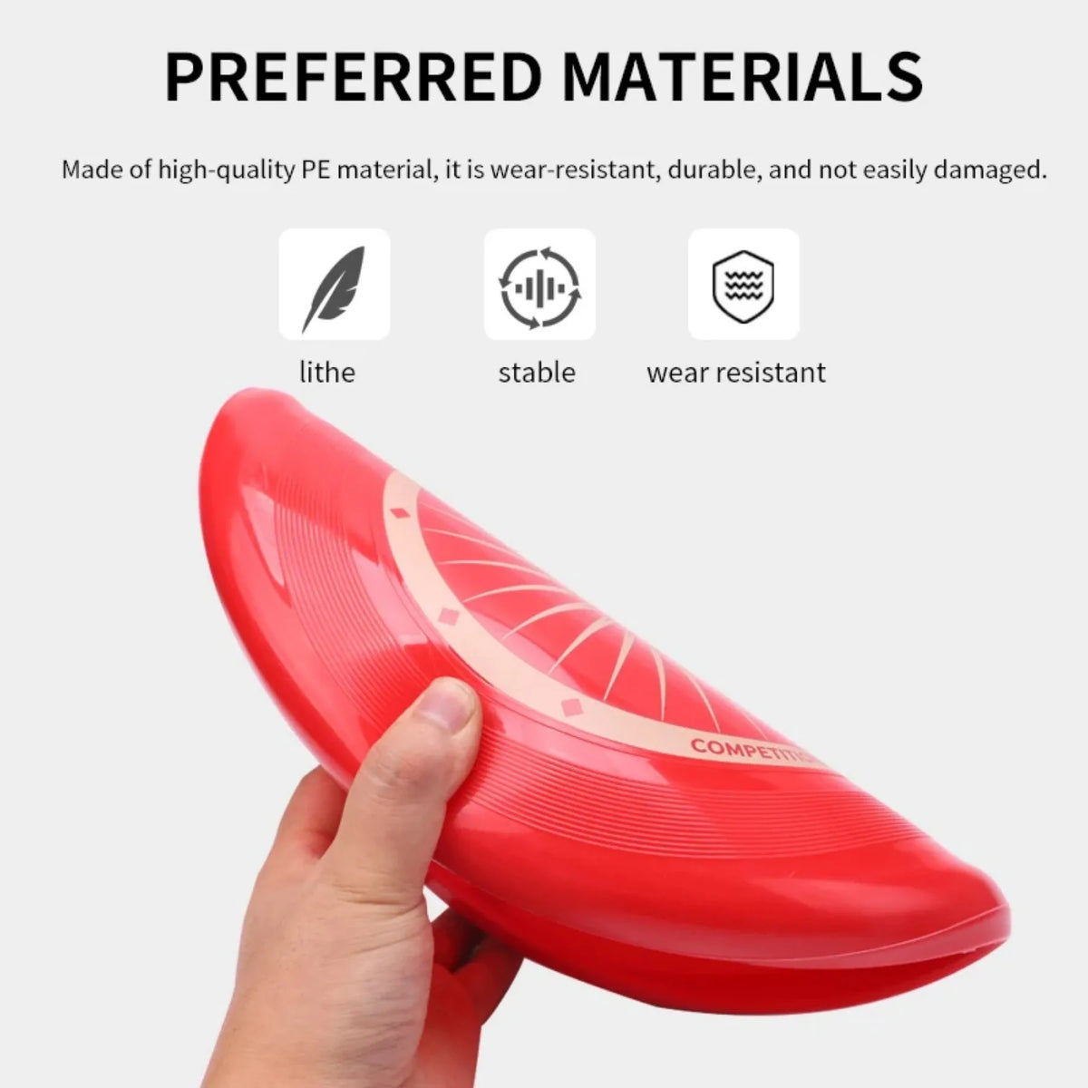 1-Pack Professional Flying Disc Frisbee - Outdoor Extreme Sports Saucer for Competition