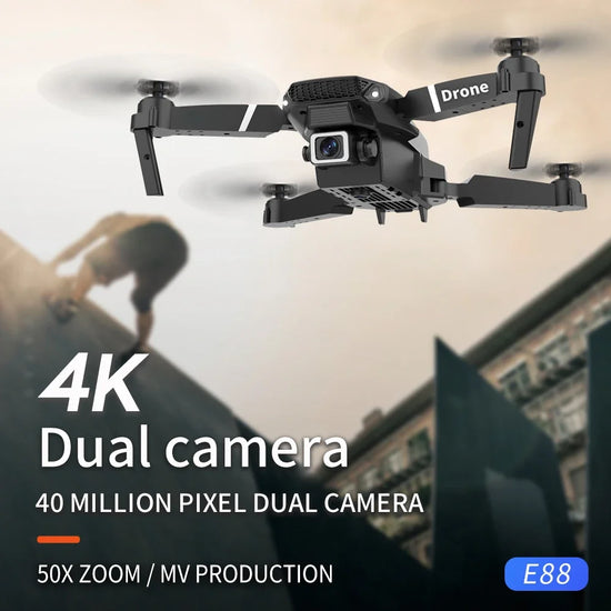 E88 Pro Foldable Drone with 4K Wide-Angle Camera and WiFi FPV