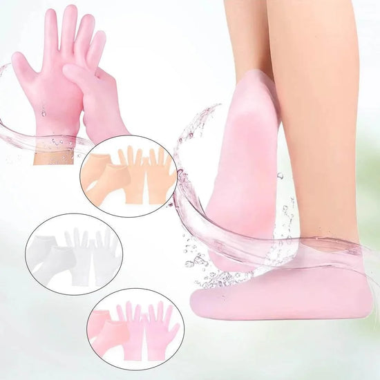 Silicone Socks Moisturizing Gel Socks Exfoliating and Preventing Dryness Spa Foot Care