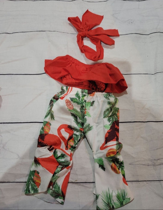 Doll 16" Clothes 2 Dresses, pants, top, and Ribbon