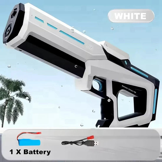 43cm Full Automatic Electric Water Gun – Portable Summer Beach Toy for Kids and Adults