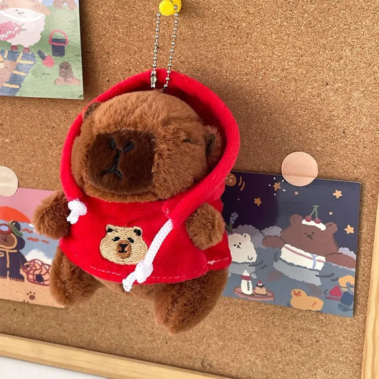 Cute Capybara Plush Toy – Hoodie with Wings Stuffed Animal Doll