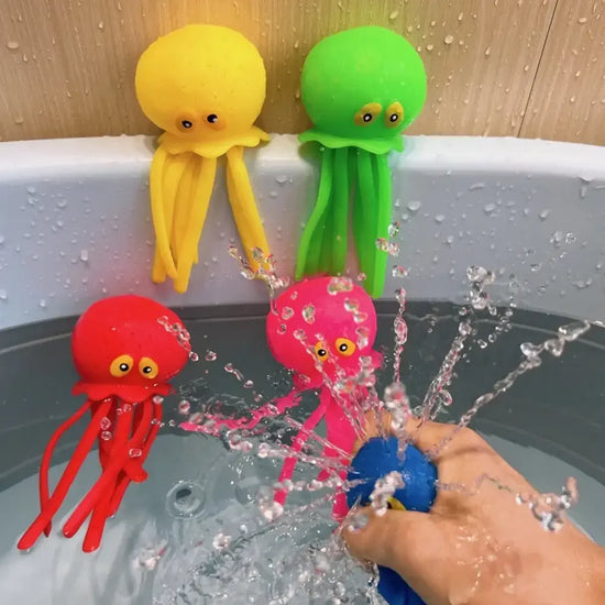 Baby Bath Toy Octopus – Sponge Water Squeeze & Summer Bath Fun