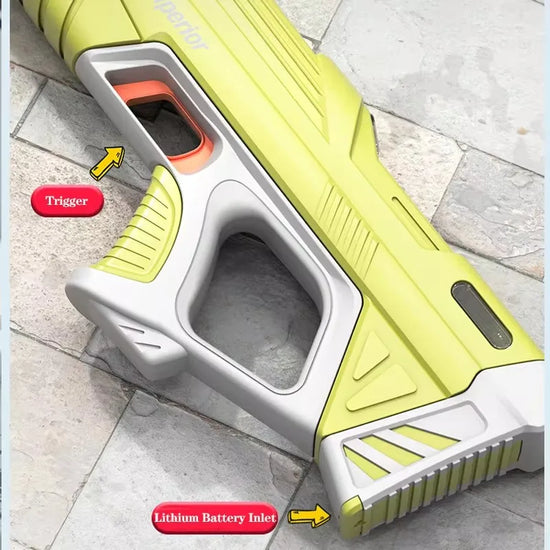 43cm Full Automatic Electric Water Gun – Portable Summer Beach Toy for Kids and Adults