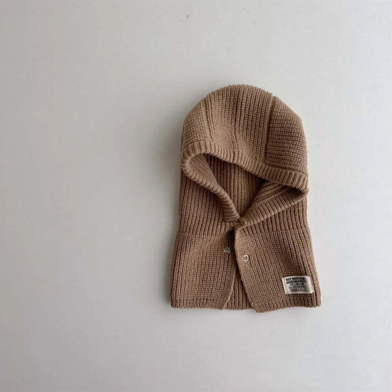 Korean Knitted Kids Hat, Scarf & Gloves Set – Autumn & Winter Baby Pullover Hat with Label for Ear, Neck & Hand Protection – Warm Children’s Winter Accessories