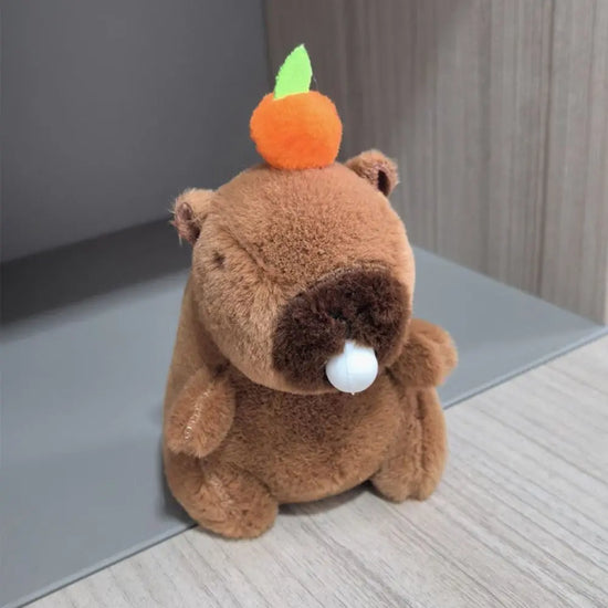 Cute Capybara Plush Toy – Hoodie with Wings Stuffed Animal Doll
