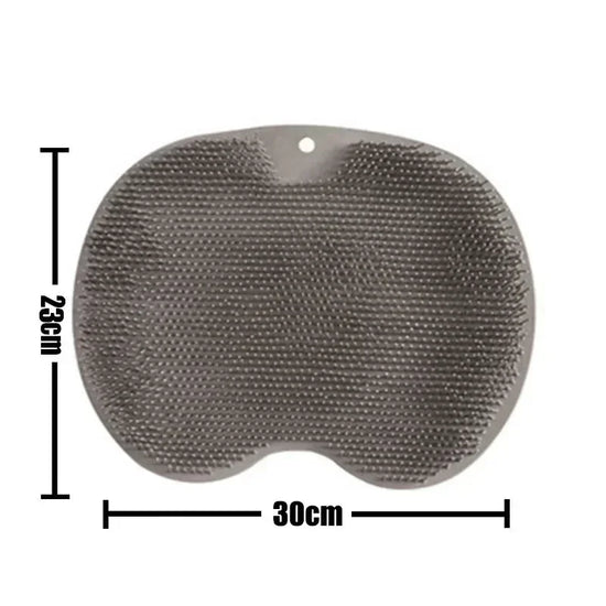 Silicone Rub Back Brush Bathroom Non-slip Wash Foot Pad Massage Shower Mat with Sucker Bath Massage Foot Exfoliating Brush Pad