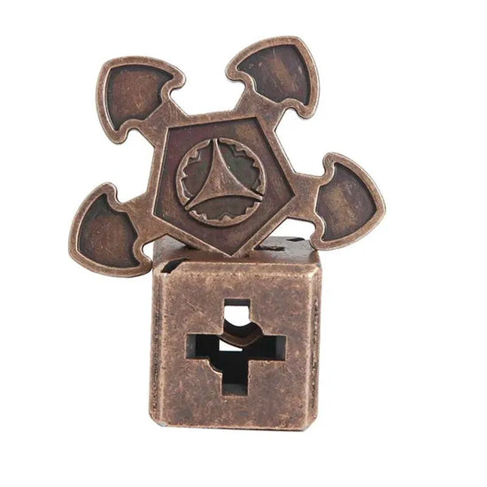 Classic IQ Metal Brain Teaser, Magic Baffling Puzzle Game, Toy for Children & Adults, Funny Metal Puzzle Gift