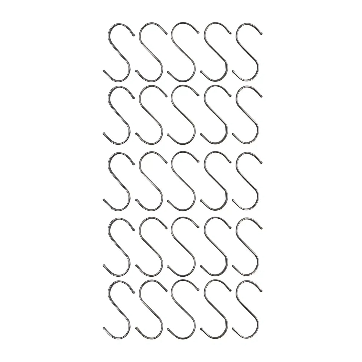 Stainless Steel S Hooks 4.72×2.36in – 25 Pieces