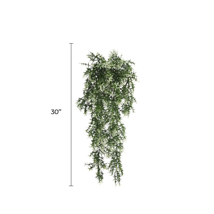 Set of artificial star jasmine vine hanging plants
