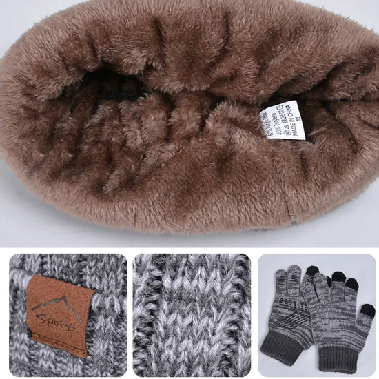 2/3Pcs Kids Winter Hat, Scarf & Gloves Set – Warm Beanie, Neck Warmer & Non-Slip Gloves for Boys & Girls (4-10Y)