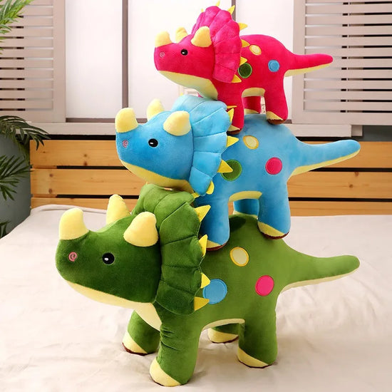 Dinosaur Plush Toy – Triceratops & Stegosaurus Stuffed Doll