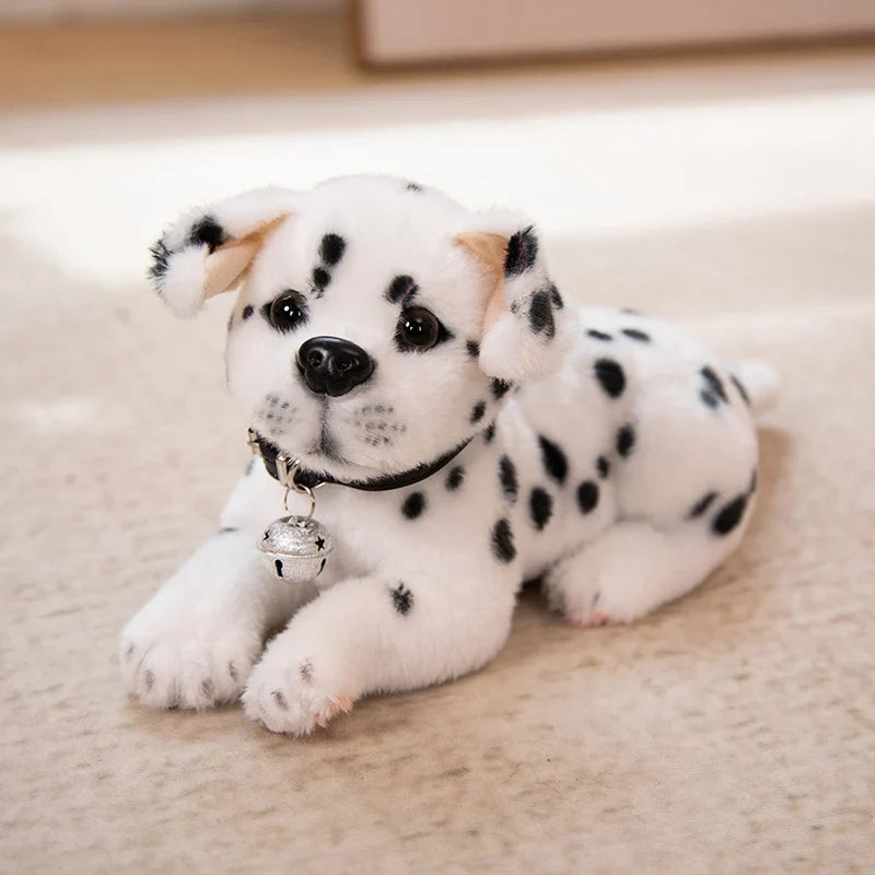 Realistic Dalmatian Plush Toy – Cute Spotted Dog Stuffed Animal Puppy Doll